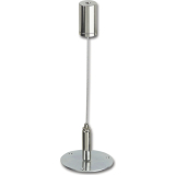 Drahtseilabh�ngung Abdeck-Befestigungsh�lsen verchromt, Seil in Farbe silber