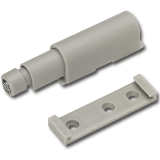 Druckfederschnapper, mit D�mpfer, Hub 44, Kunststoff grau