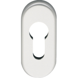 ECO Zylinderrosette PZ, 70 x 33 x 7 mm, Aluminium silber eloxiert