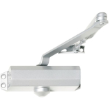 Trschlieer TS 10, EN 2,3,4 mit Gestnge, ohne Feststellung silber RAL 9006