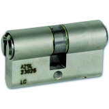 Einbaudoppelzylinder AZ, Lagerprogramm, 27/37, Messing matt