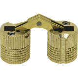 Exakt Einbohr-Scharnier Bohr � 14 mm, Holzst�rke 20-26 mm, Messing blank