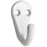 Einfachhakerl Bata Breite 20 mm, Hhe 41 mm, Aluminium poliert