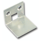 Schlieblech fr Einlegstangen gekrpft, 21 x 25 mm, Stahl verzinkt