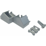 Endkappen zu Aluprofil MEC-3, schr�g, alufarbig