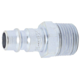 Euro Druckluft Stecknippel aus Stahl mit Auengewinde 1/2\"