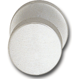 FSB Trknopf 23 0829 - auf Ros.,  50 mm fest 55 mm, silber elox.