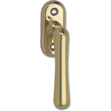 GRUNDMANN Fenstergriff ELEGANT - sichtbar geschraubt, 7x35, 100, Messing poliert