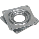 Fernsehdrehteller 1020, 81x81 mm, Tragkraft 80 kg, Eisen verzinkt
