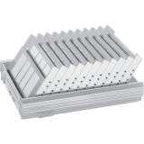 HETTICH SYSTEMA TOP 2000 Formularablage, Fcheranzahl 11, Kunststoff Alu-Finish