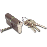 Doppelzylinder GEGE gleichsperrend H36000, 30/30, Messing vernickelt matt