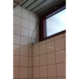 ffnerschere GEZE OL90 N o. Flgelbock mit Scherenlager, silber eloxiert