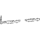 GU-934 HS Grundkarton Laufwerke, 300 kg, Stahl verzinkt silberfrbig