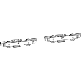 GU-934 HS Grundkarton Tandemlaufwerke, 400 kg, Stahl verzinkt silberf�rbig