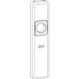 GU-937/934 HS Deckrosette innen zu Drehgriff DIRIGENT lose, silber eloxiert