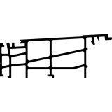 GU Thermostep 164 Grundk�rper Verbreiterungsprofil P1719, 6700 mm, silber elox.