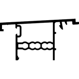 GU Thermostep 164/204 Wetterprofil 179 P1837, FA 28, L=6700 mm, silber eloxiert