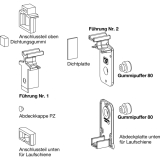 Zubeh�rbeutel f�r F�hrung P 1850, Laufschienenh�he 5 mm, schwarz