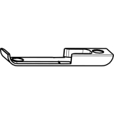 GU Schlieplatte, Eurofalz 18x8 mm, fr Rollzapfen, Falzluft 11 mm, Stulp 16 mm