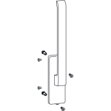 GU-966/150/200 mZ Getriebe-Drehgriff DIRIGENT, Aussperrsich., Alu wei, rechts