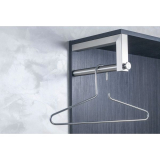 Garderobenb�gel Tora ausziehbar Breite 300 mm, H�he 150 mm, Edelstahl geb�rstet