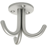 Dreifach-Haken Canis starr Breite 85,4, H�he 65 mm, Edelstahl geb�rstet