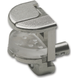 Glasbodentrger Alfa Stop zum Stecken, Bohr  5 mm, vernickelt