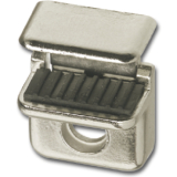 Glasbodentrger Pull zum Anschrauben, Glas 10-15 mm, vernickelt,VPE 100 ST