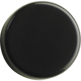 HETTICH Glast�r-Zierkappe halbrund, Kunstsoff matt vernickelt, 70713