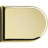 HETTICH Glast�r-Zierkappe halbrund, Kunstsoff matt vernickelt, 70713