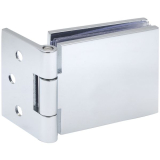 GBE 40 Glast�rscharnier, Glas 6-8 mm; 45x30 mm, Messing verchromt