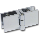 BMH25/5/7 Glast�rscharnier Glasst�rke 4-6 mm, 33x25 mm, Messing verchromt