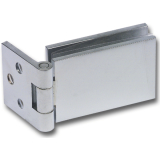 GBE 30 Glast�rscharnier, Glas 6-8 mm; 45x30 mm, Messing verchromt matt