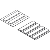 Gleitelement zu Bodenf�hrung HAWA-Junior GP, 10 mm Glas, Kunstst. selbstklebend