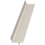 Griffmulde Aktor L-Profil vertikal, L 5000 mm, H 46 mm, Alu wei� RAL 9010