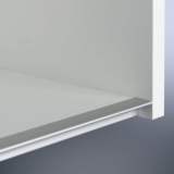 Griffleiste Amros Lnge 5000 mm, ablngbar, Aluminium Edelstahl Effekt