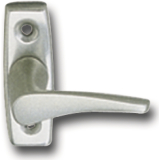 GRUNDMANN Fenstergriff FAVORIT 1004 - rechts, VK 7 x 35 mm, Alu poliert