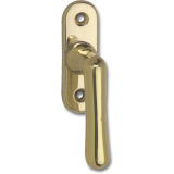 GRUNDMANN Fenstergriff WG ELEGANT - gerade, VK 7 x 35 mm, Messing poliert