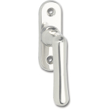 GRUNDMANN Fenstergriff WG ELEGANT 504 - gerade, VK 7 x 35 mm, Alu poliert