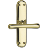 GRUNDMANN Fenstertrieb WG ELEGANT 520 - aufliegend m. sen gerade, Messing pol