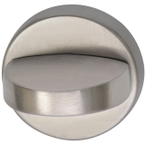 GRUNDMANN WC-Rosette  50 mm, m. Anschraubtrger\"A\" u. Drehknopf, EdSt. matt