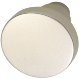 GRUNDMANN Knopfdrckerlochteil Flachform,  45 mm, Aluminium silber eloxiert