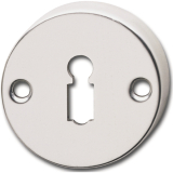 GRUNDMANN Schlsselrosette BBWG AB6 aufschraubbar, o. Hangerl,  51 mm, Alu pol