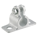 Guss-Auflageb�ckchen f�r Welle 20 mm Platte 80x34 mm verzinkt