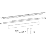 HAUTAU ATRIUM HKS 200Z/160S/SP Schienen-Set, FFB 1451-1650 mm, wei