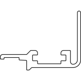 HAUTAU ATRIUM Schrauben-Abdeckprofil, L=6080 mm, Silber