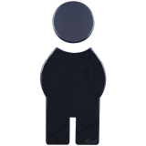 Symbol Mann selbstklebend, 71,5 x 150 mm, Nylon tiefschwarz
