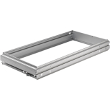 HETTICH SYSTEMA TOP 2000 Hngeregistratur-Rahmen, 3 x A4 + R, KB 1200 mm, Alu-F.