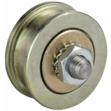 Schiebetor-Stahlrolle � 45 mm, Stahl galvanisch verzinkt