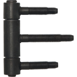 Herkula-Band 3-teilig, m. Aushngesicherung,  20 mm, Stahl schwarz brniert